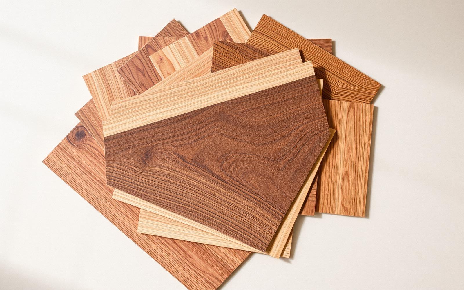 Premium hardwood flooring samples